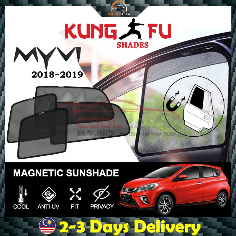 Nexus Car Perodua Myvi 2018-2019 KUNG FU SHADES Fully 