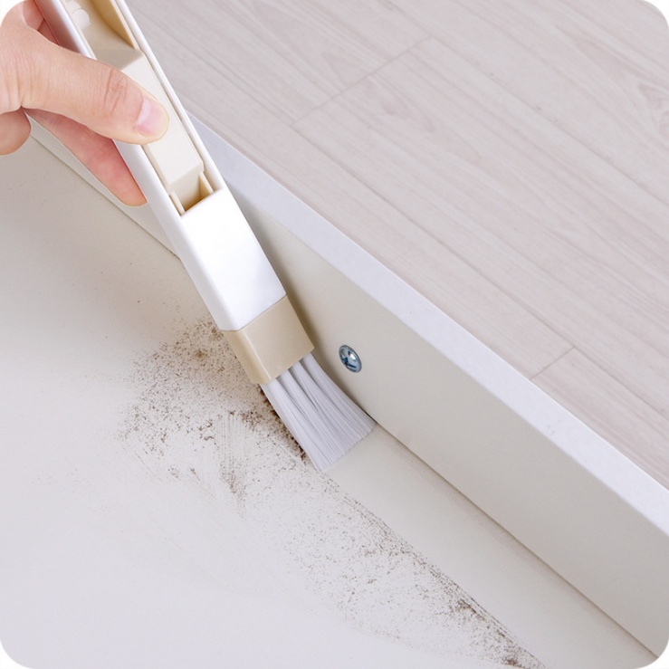 Premium Multi 10 Sen 1pc Eco-Friendly Plastic Window Screen Keyboard Cleaning Brush Dustpan (Color : Purple) - Image 3