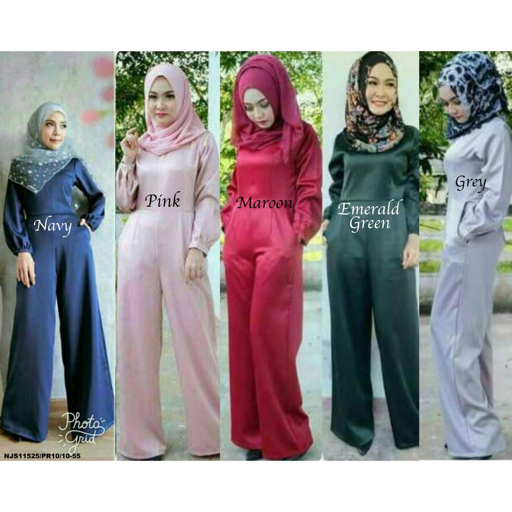 🎉 READY STOCK 🎉 NJ Fashion Exclusive Rosalinda Satin Jumpsuit