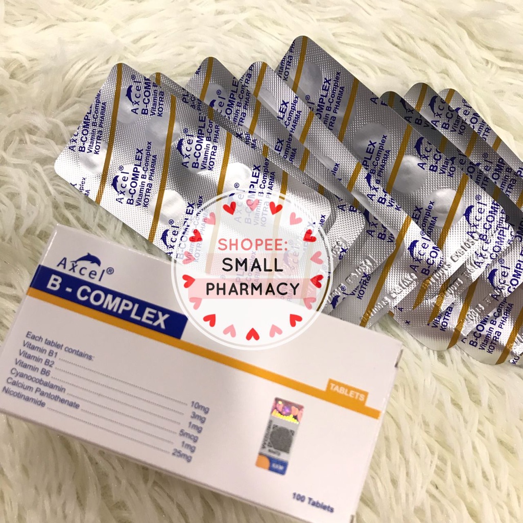 Axcel Vitamin B Complex 10s /100s ; Vitamin B Complex Komplek Axcel ...