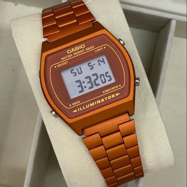 casio illuminator orange