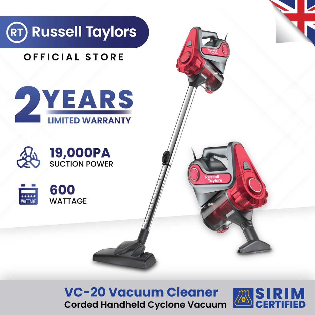 Russell Taylors Handheld Cyclone Vacuum Cleaner VC-20