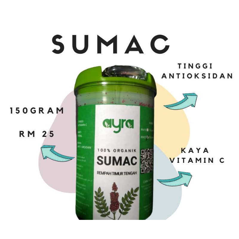 Sumac ( Rempah timur tengah ) Organik SUMAC Shopee Malaysia