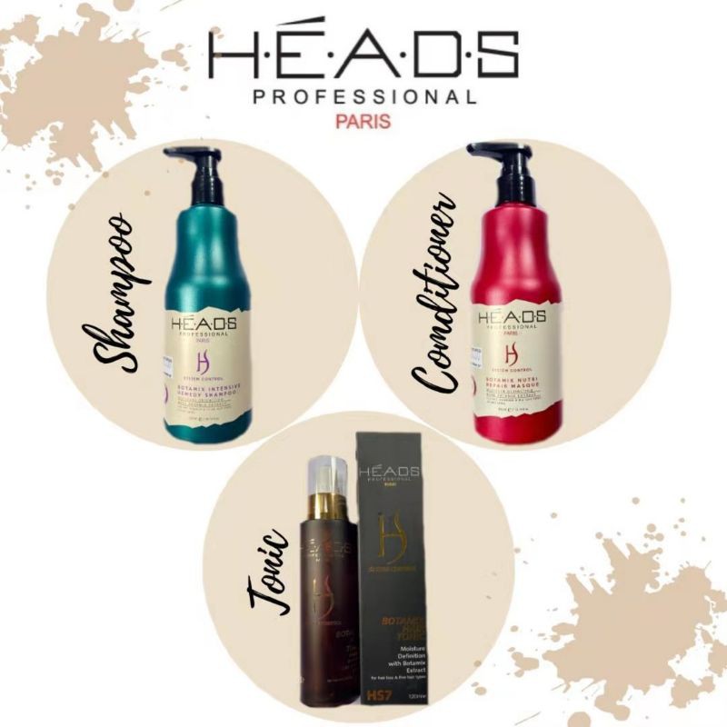 Buy Heads Professional Paris Shampoo Set Hairloss Rambut Gugur Dry Hair Oily Seetracker Malaysia