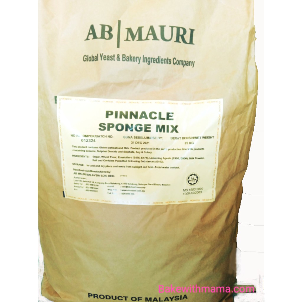 Buy Sponge Cake Mix Ab Mauri Pinnacle Vanilla Tepung Kek 500g 1kg Seetracker Malaysia