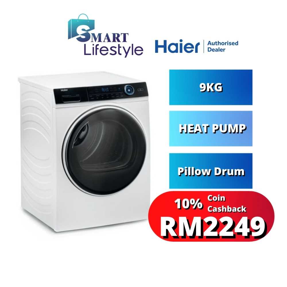 Haier Heat Pump Clothes Dryer (9KG) HD90A2979 Shopee Malaysia