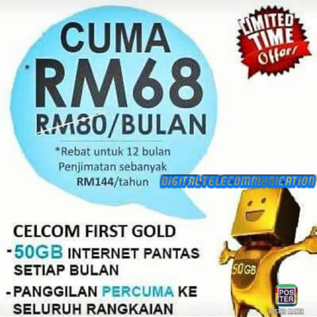 Celcom gold rm68 hotsell