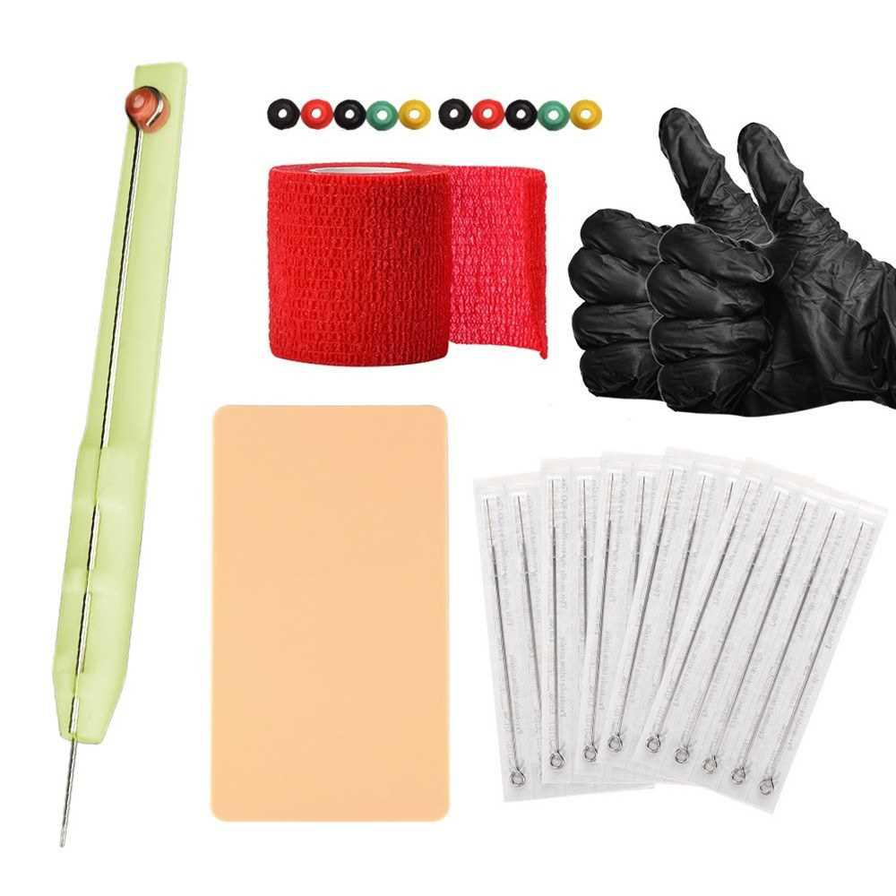 Hand Poke & Stick Tattoo Kit DIY Tattoo Supply Grommets Needles Set for