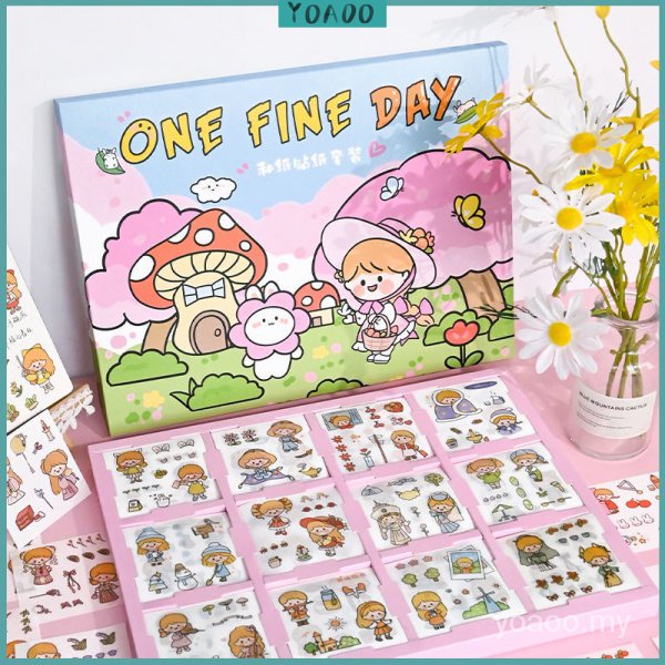 Essential Have 240Pcs No Repeating Sticker Japanese Cute Diary Notebook Set Stickers Stationery Kids Ki Course Tutori... - Image 3
