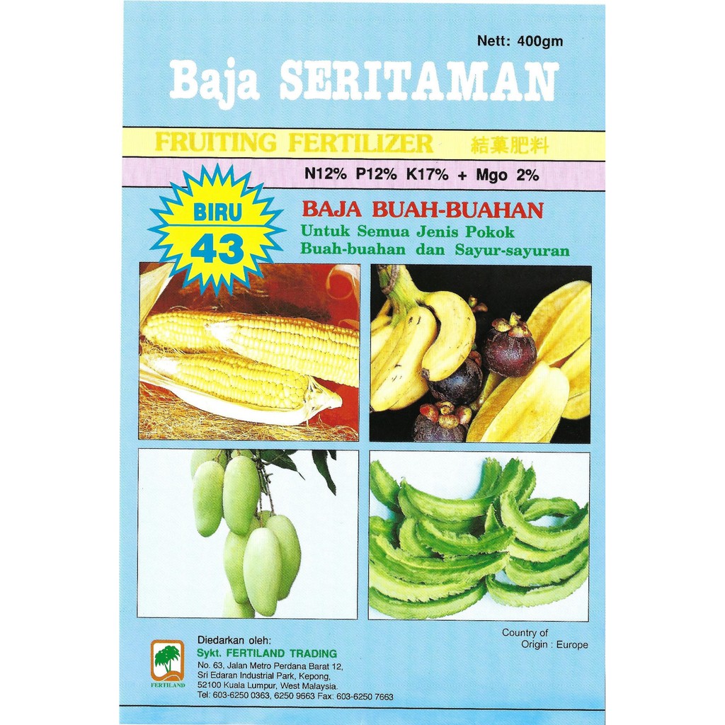 Fruiting fertilizer (400g) Shopee Malaysia