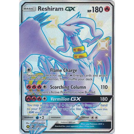 Ptcg Pokemon Cards Sun Moon Hidden Fates Reshiram Gx Sv51 Sv94 Shiny Ultra Rare Shopee Malaysia