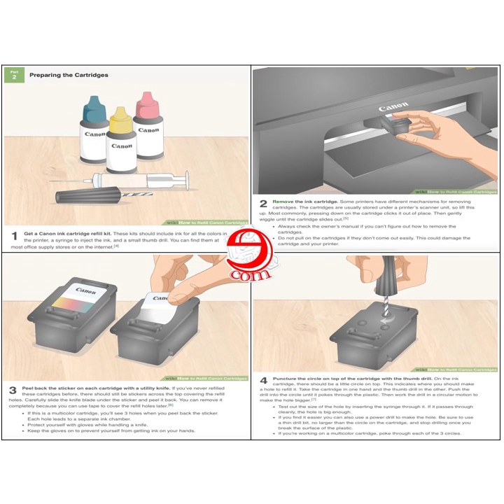 cara refill ink printer