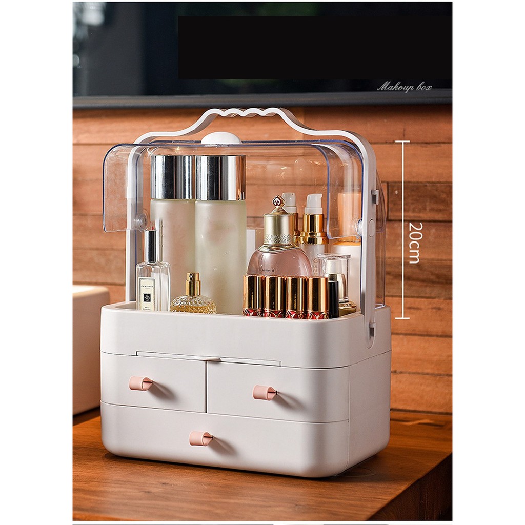 AMG Women Beauty Cosmetic Storage Box Waterproof Dustproof Large Makeup  Organizer Makeup Storage Box BMB-P | Shopee Malaysia