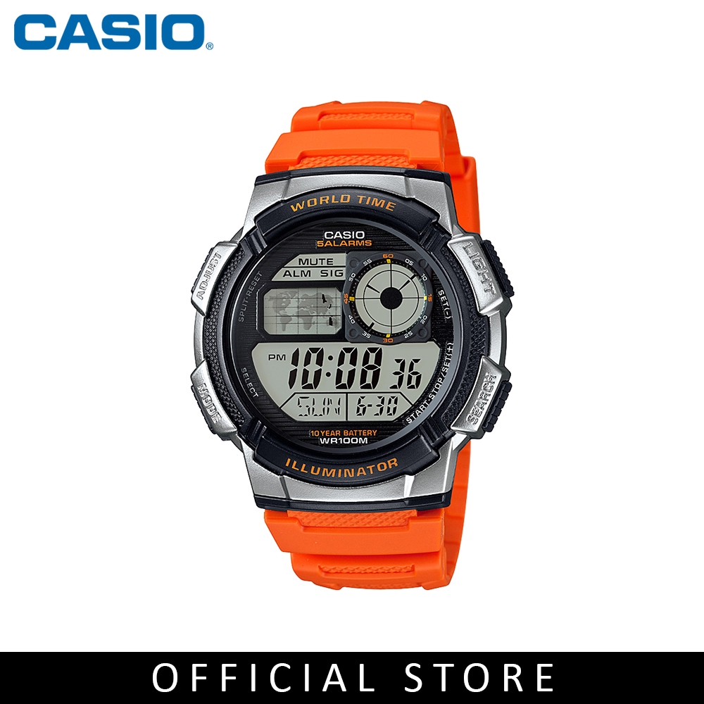 orange sport watch