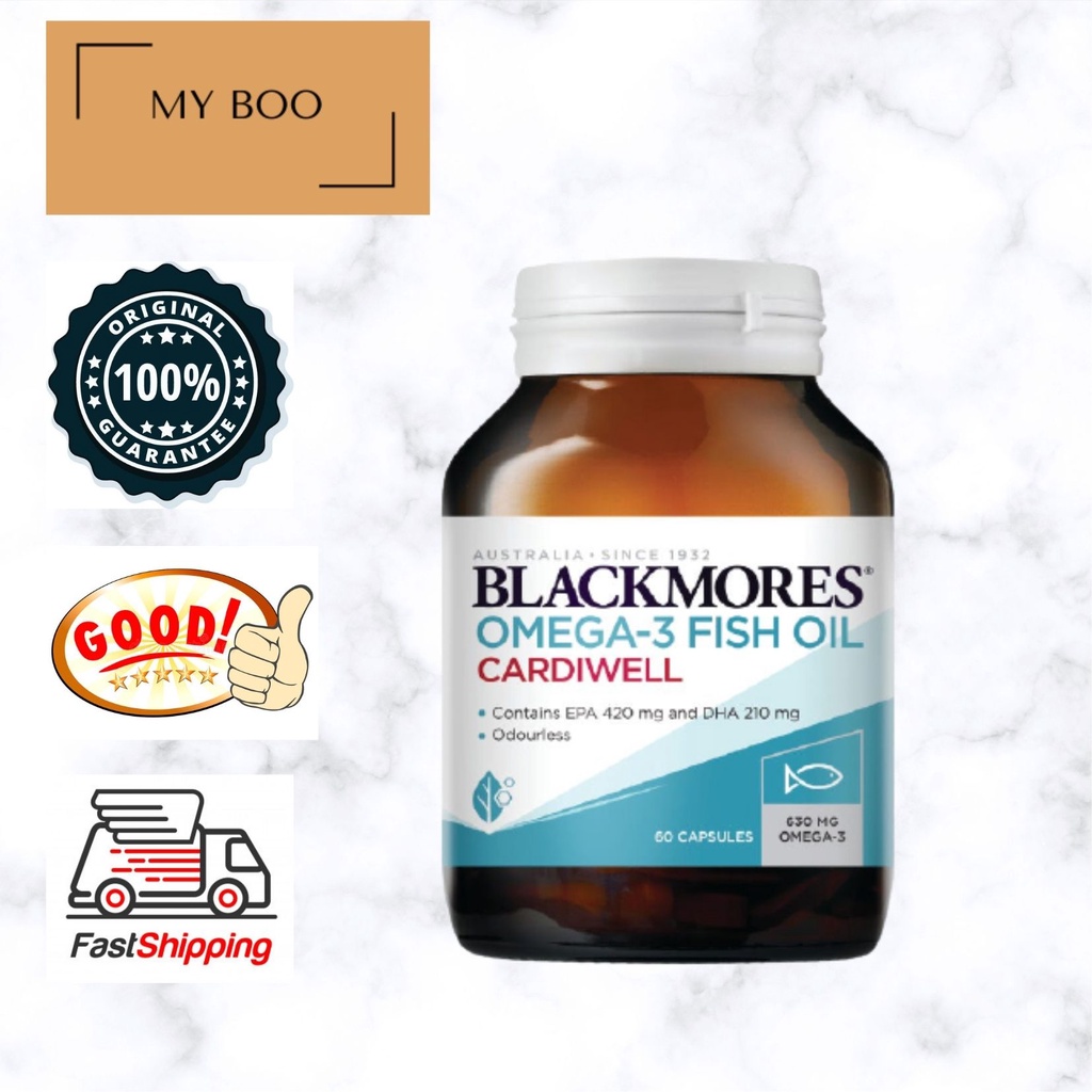 Blackmores Omega3 Fish Oil Cardiwell 60S Shopee Malaysia