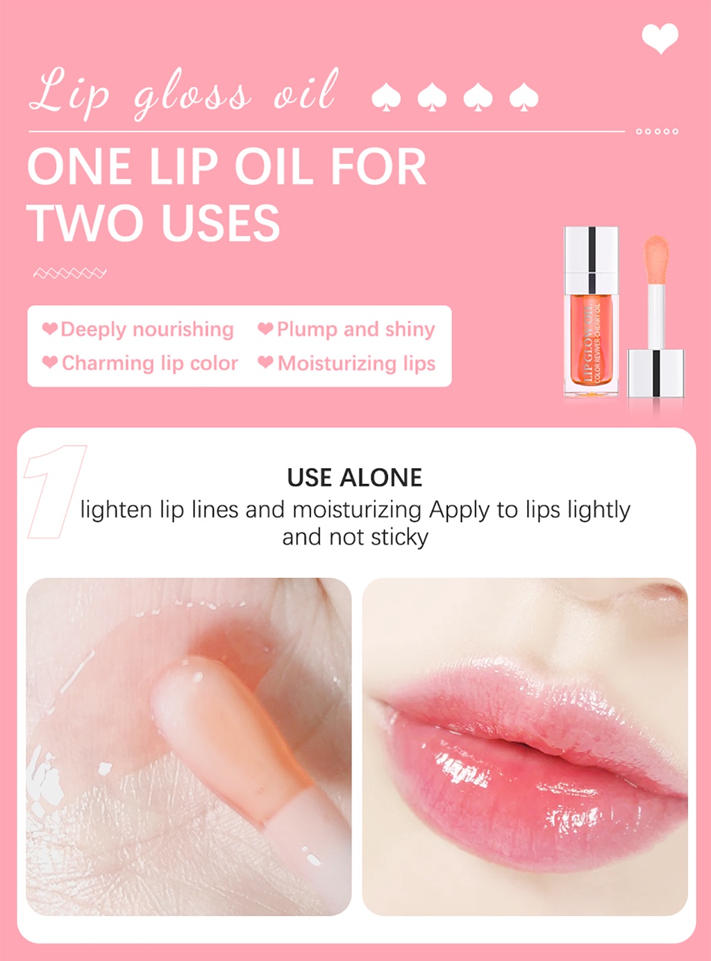 ibcccndc Moisturizing Shine Shimmer Lip Oil | Shopee Malaysia