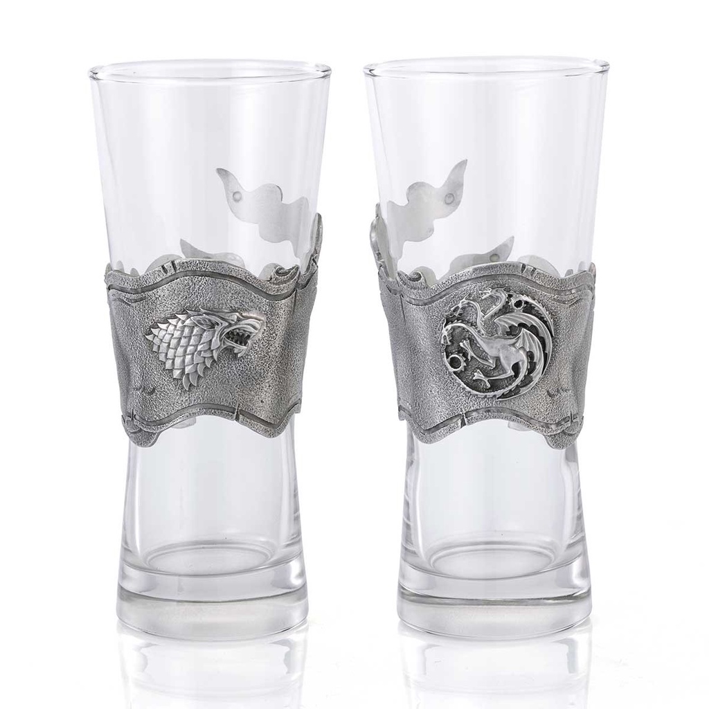 Royal Selangor Game of Thrones Collection Ice & Fire Pilsner Pair