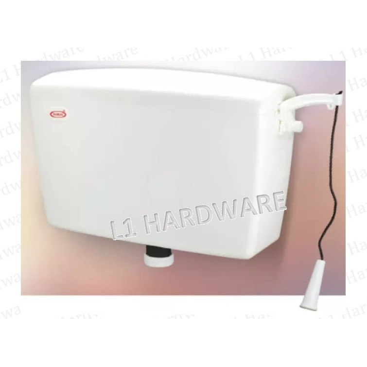 [Untuk toilet mencangkung] TECHPLAS Plastic Toilet Cistern High Level 9L Jamban Kotak Tandas Tarik Plastik Toilet Flush