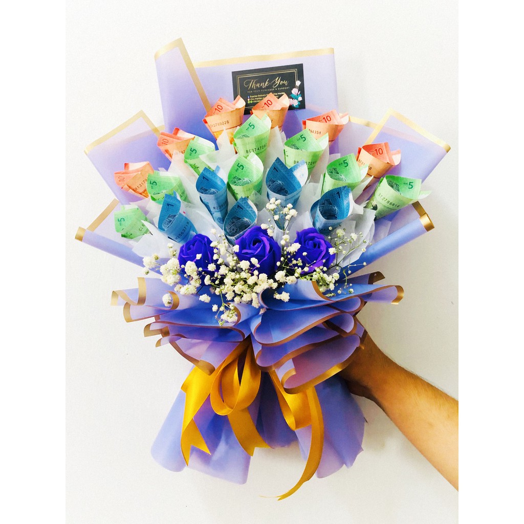 Bouquet Duit Jambangan Termasuk Duit Shopee Malaysia