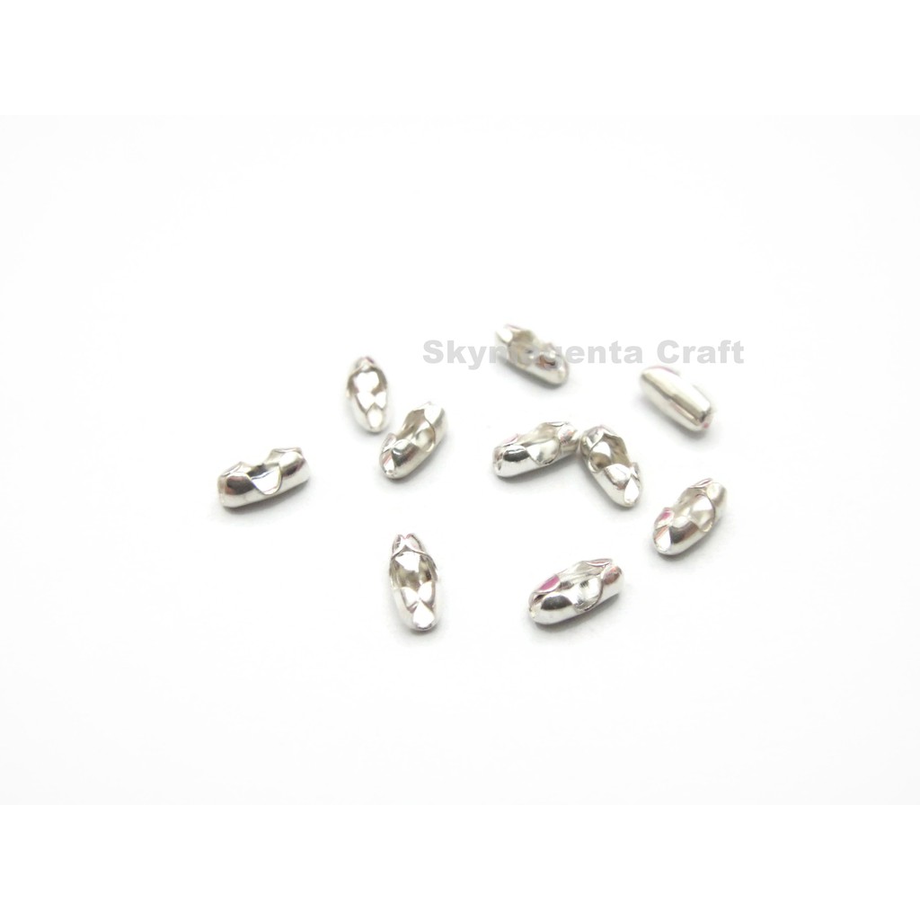 Ball Chain Connector Small Silver DIY Necklace Keychain (430) Shopee
