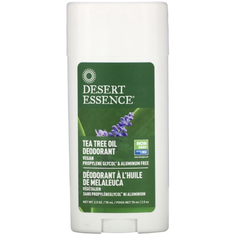 Desert Essence Tea Tree Oil Deodorant (70ml) Aluminiumfree, NonGMO