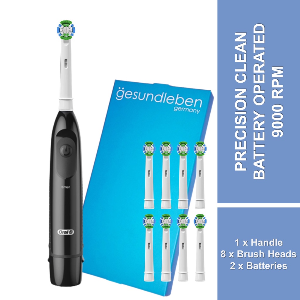 Braun DB5510/DB5010 Battery Timer Electric Toothbrush with 8