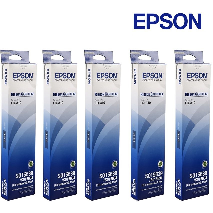 Epson Lq 310 Ribbon Cartridge C13s015639 X 5 Units Shopee Malaysia 7966