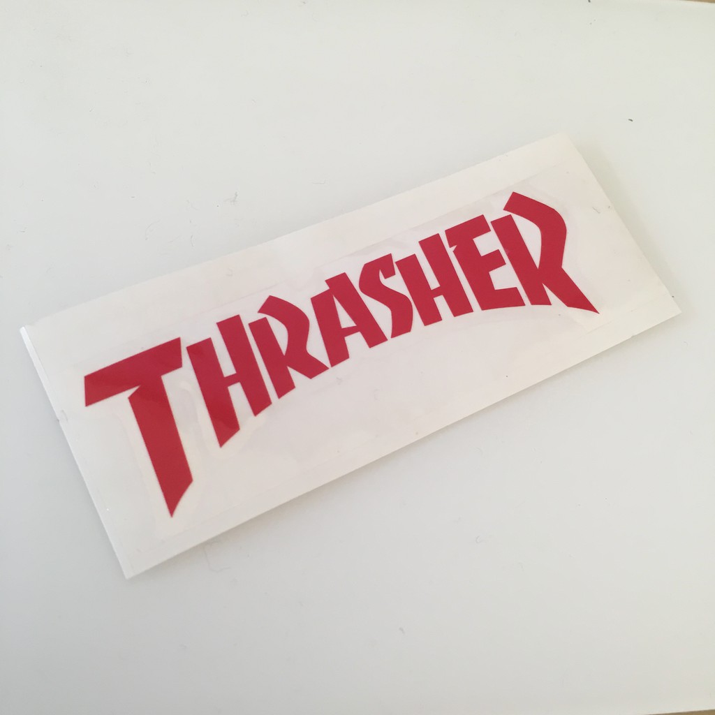 Thrasher Sticker Mobile Motor Skateboarding Fashion Shopee