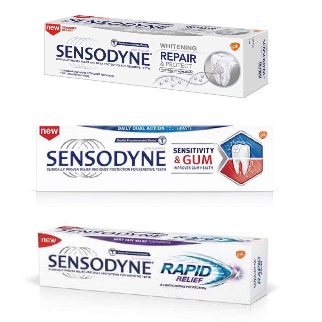 SENSODYNE Toothpaste Repair & Protect Whitening/Rapid Relief