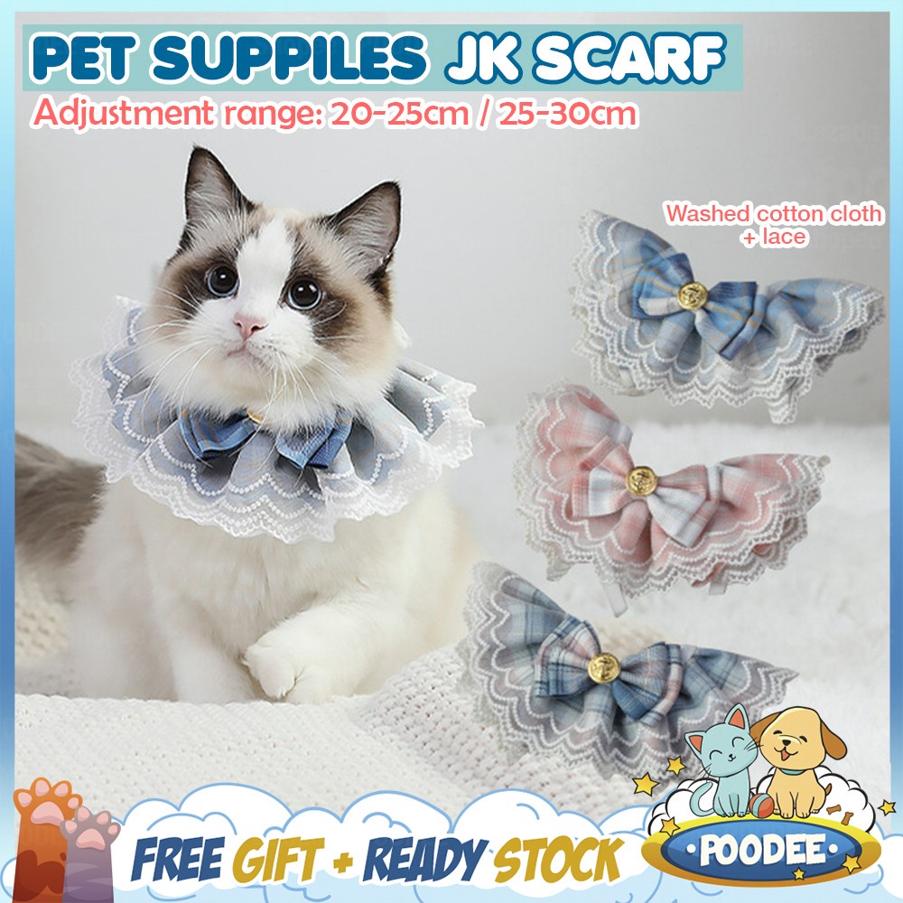 POODEE Pet Scarf Maid Neckerchief Bandana Collar New Adjustable Pet ...