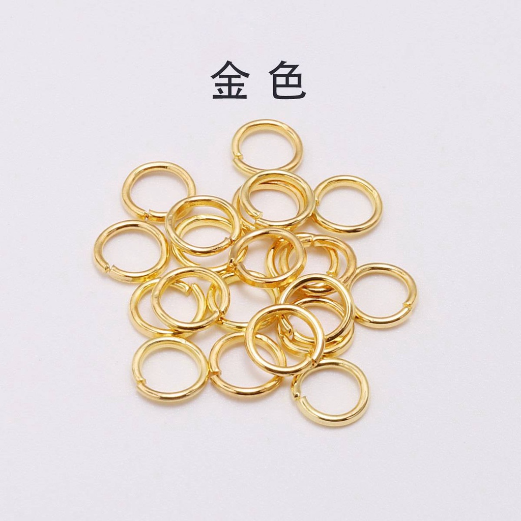 shopee: 50-300pcs/lot 3 -20 mm Gold Jump Rings Split Rings Connectors For Diy Jewelry Finding Making Accessories Wholesale Supplies (0:3:Color:Gold;1:0:model:3mm/200pcs)