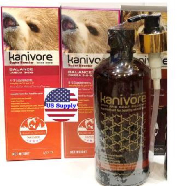 Supplement Penggemok & Bulu Kucing Anjing Kanivore Salmon Oil [REPACK 45ML]