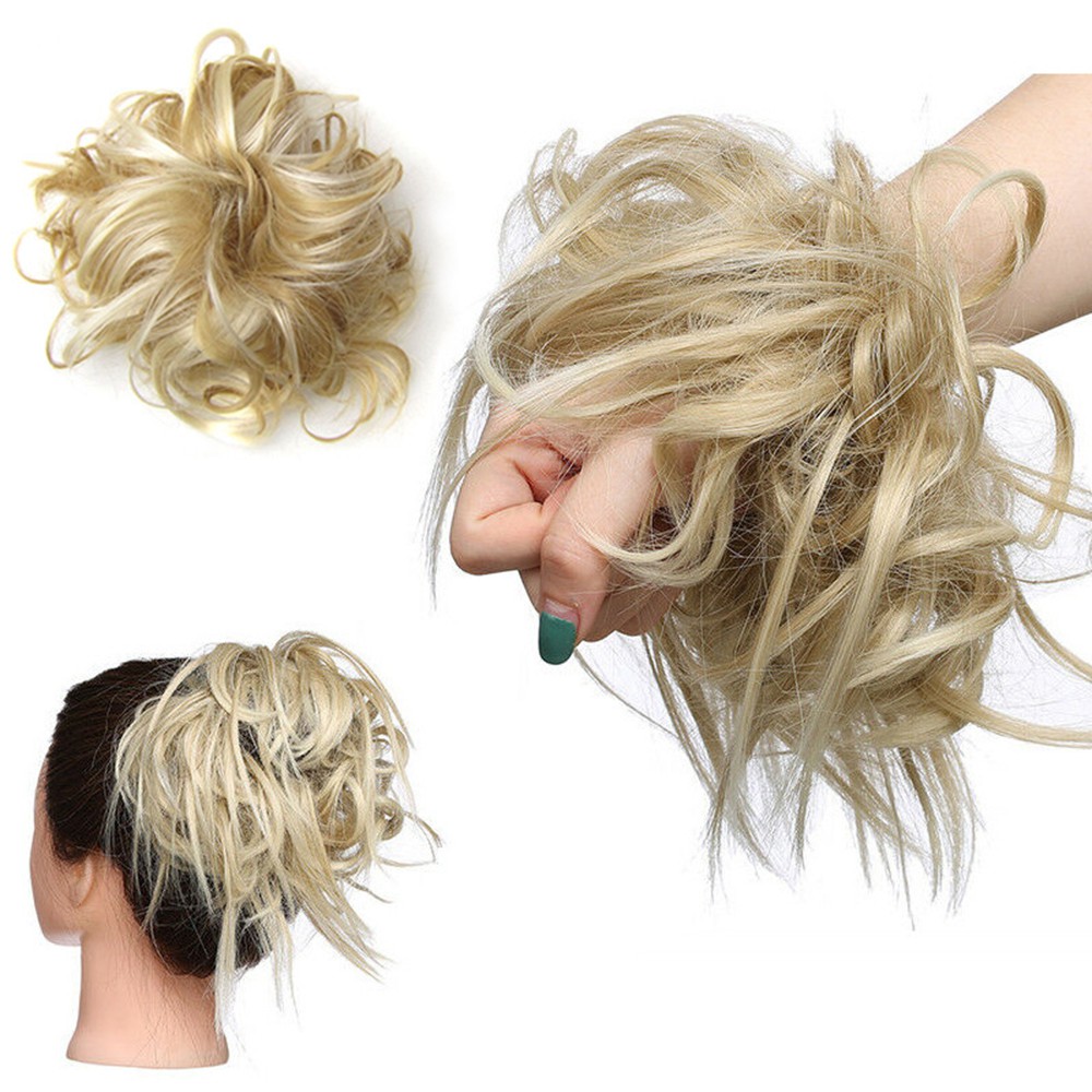 Thick Messy Bun Hair Piece Scrunchie Updo Wrap Hair Extensions