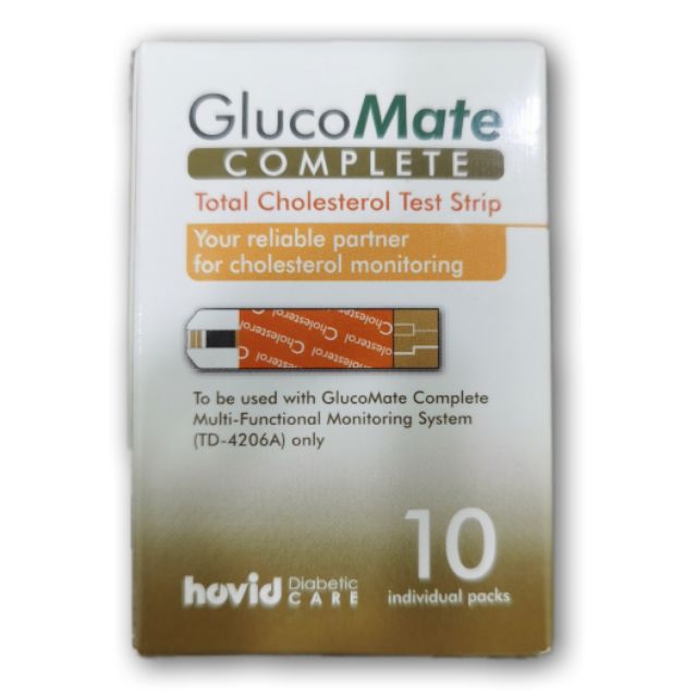 Complete Total Cholesterol Test Strip 10's (EXP 5/2022