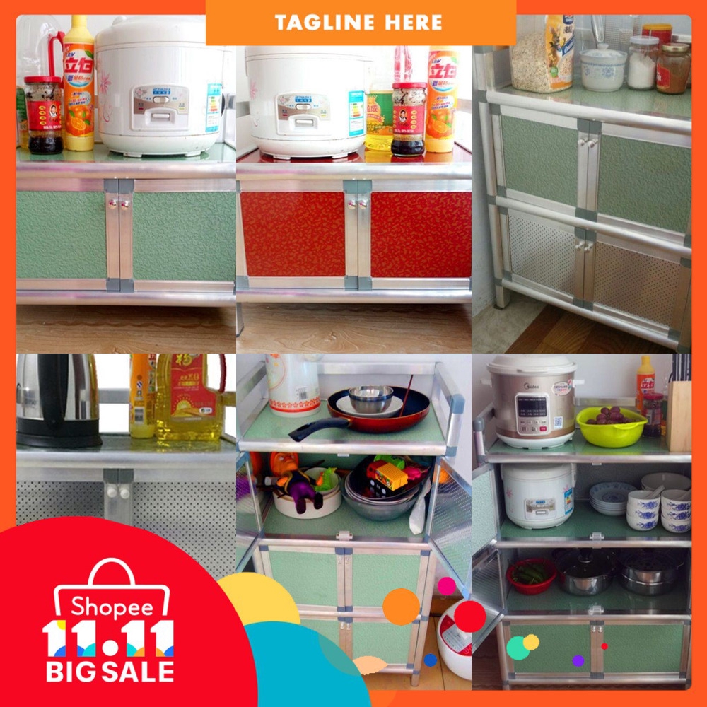 BIG SALEUseful Zj almari mini dapur  kecil rak mudah 