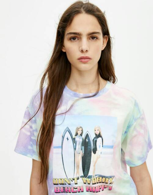 t shirt barbie pull and bear