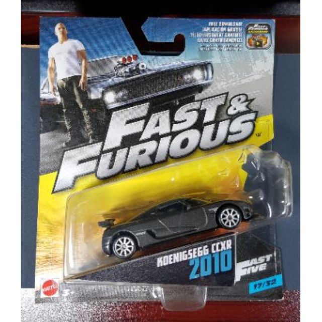 Hot Wheels Mattel Fast and Furious 1/55 Koenigsegg CCXR Grey NEW VHTF 17/32 