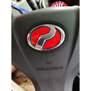 [Ready Stock] Perodua Logo Steering Reflective  Shopee 
