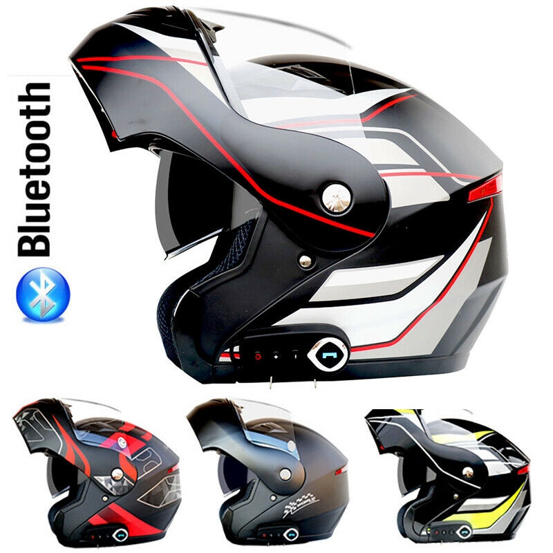 Ready Stock Motorcycle Helmets Dual Visor Dot Full Face Flip Up Helmet Bluetooth Motorbike Shopee Malaysia