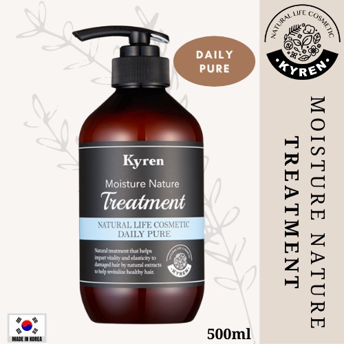 KYREN Daily Pure Treatment For Dry Damaged Hair Silicone-free Hydrating PH  Balance Increase Hair Elasticity Ready Stock | Shopee Malaysia