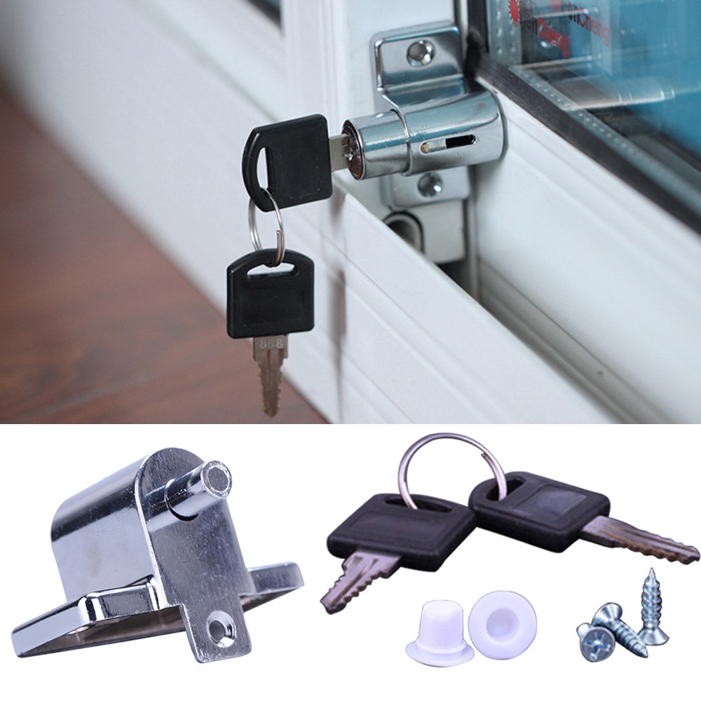 Antitheft Stainless Steel Sliding Door Window Safe Security Lock Wedge