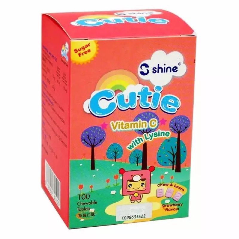 Shine Cutie Vitamin C with Lysine 100 Chewableb Tablets Shopee Malaysia