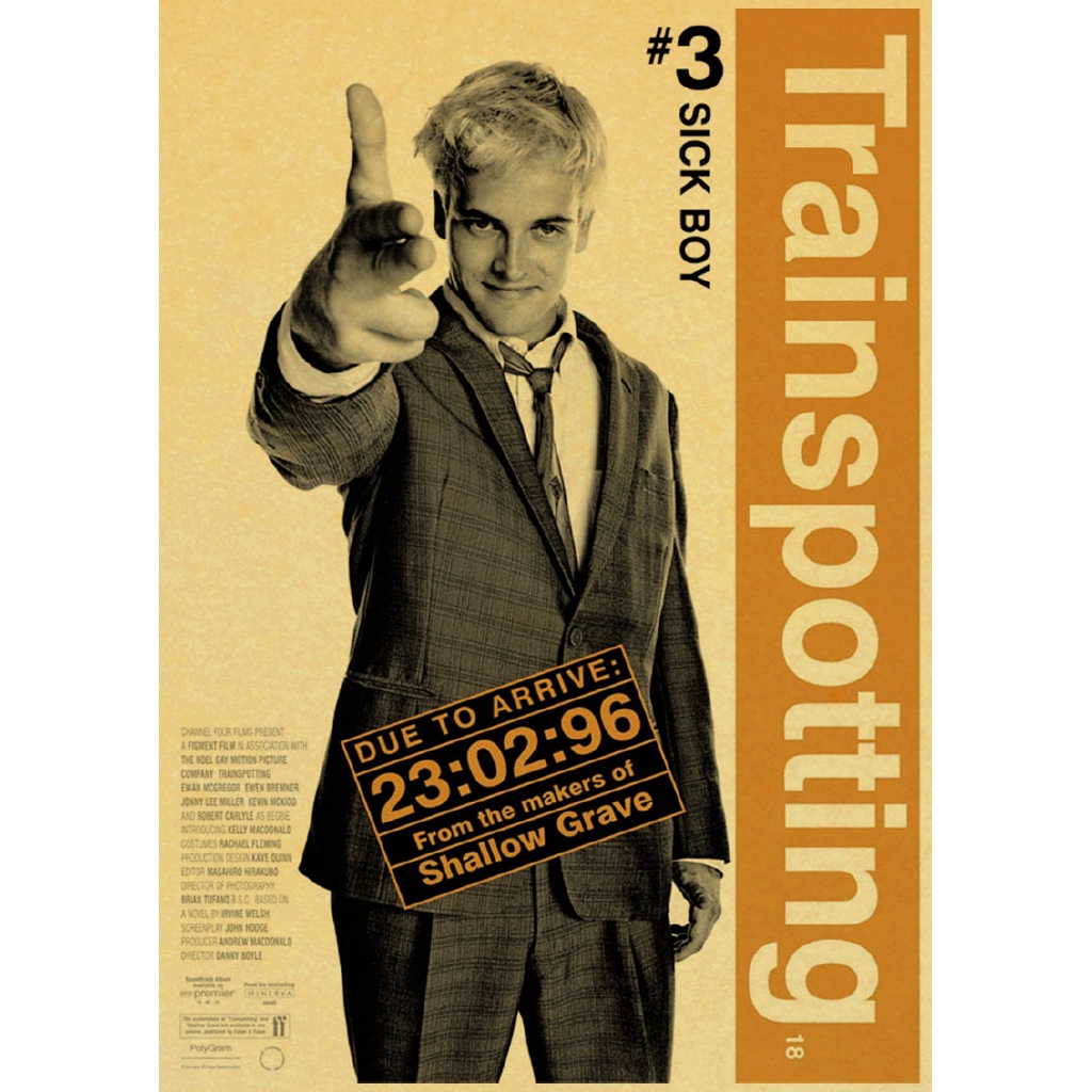 Trainspotting Poster Vintage Style Poster Wall Bar House Art Decoration Painting Core Shopee Malaysia