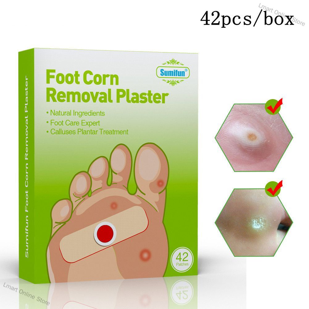 Lmart Online Store 42 Pcs Remove Corns Paste Old Cocoon Thorn Foot Corn Paste Detox Foot Pads Patches Feet Care