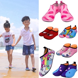 1-10Yrs Kids Boy Barefoot Shoes Cute Princess Swim Shoes Soft Bottom Aqua Shoe Girls Cartoon Beach Shoe