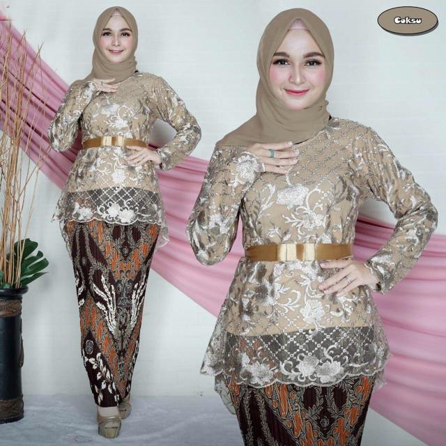 Buy Kurung Kebaya Modern Indonesia Set Kebaya Skirt Kain Seetracker Malaysia