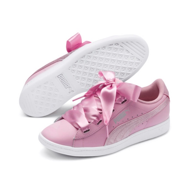 puma pink ribbon sneakers