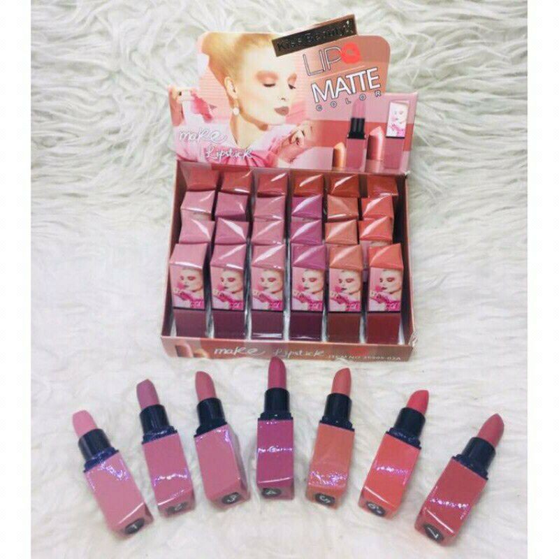 Make Lipstick Matte Kiss Beauty | Shopee Malaysia