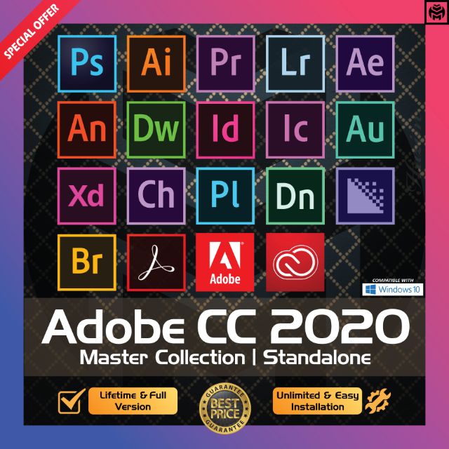 Special Offer Adobe Cc Master Collection All In One Standalone Lifetime Full Version 100 Working Shopee Malaysia