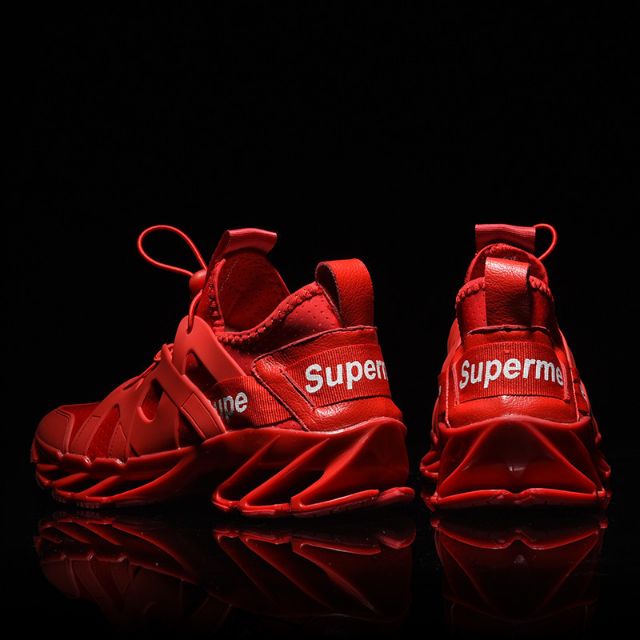 Supreme shoes red on sale